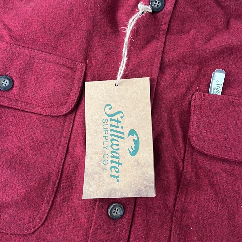 NWT Stillwater Supply Co men’s chamois shirt button up heavy work farm hunting - Picture 2 of 3